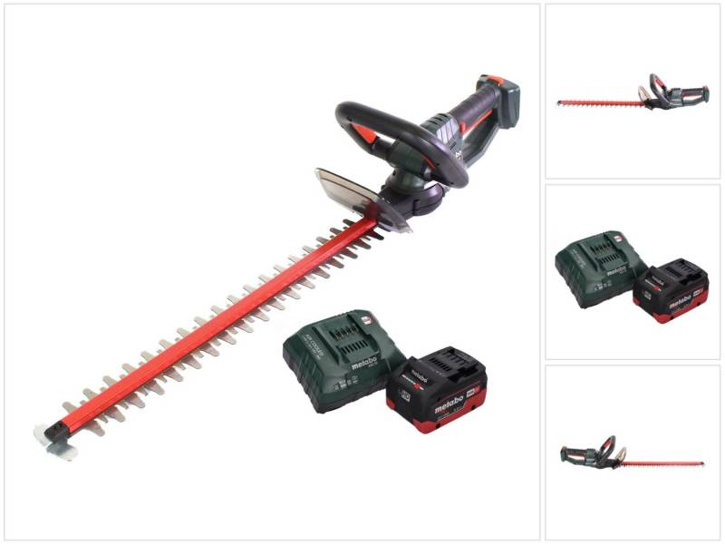 metabo Akku-Heckenschere HS 18 LTX 45 Akku Heckenschere 18 V 43 cm + 1x Akku 5,5 Ah + Ladegerä von metabo
