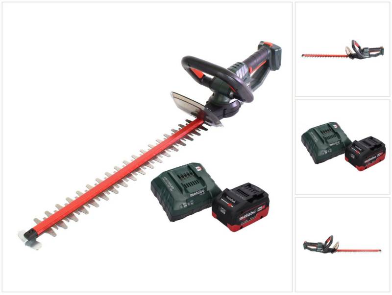 metabo Akku-Heckenschere HS 18 LTX 45 Akku Heckenschere 18 V 43 cm + 1x Akku 8,0 Ah + Ladegerä von metabo