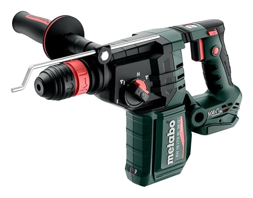 metabo Akku-Kombihammer KH 18 LTX BL 28 Q - 18 V, 3 J Schlagenergie, 4.470/min Schlagzahl, SDS-Plus - Bürstenlos, leistungsstark, vielseitig, vibrationsarm - Inkl. metaBOX 165 L für sicheren Transport von metabo