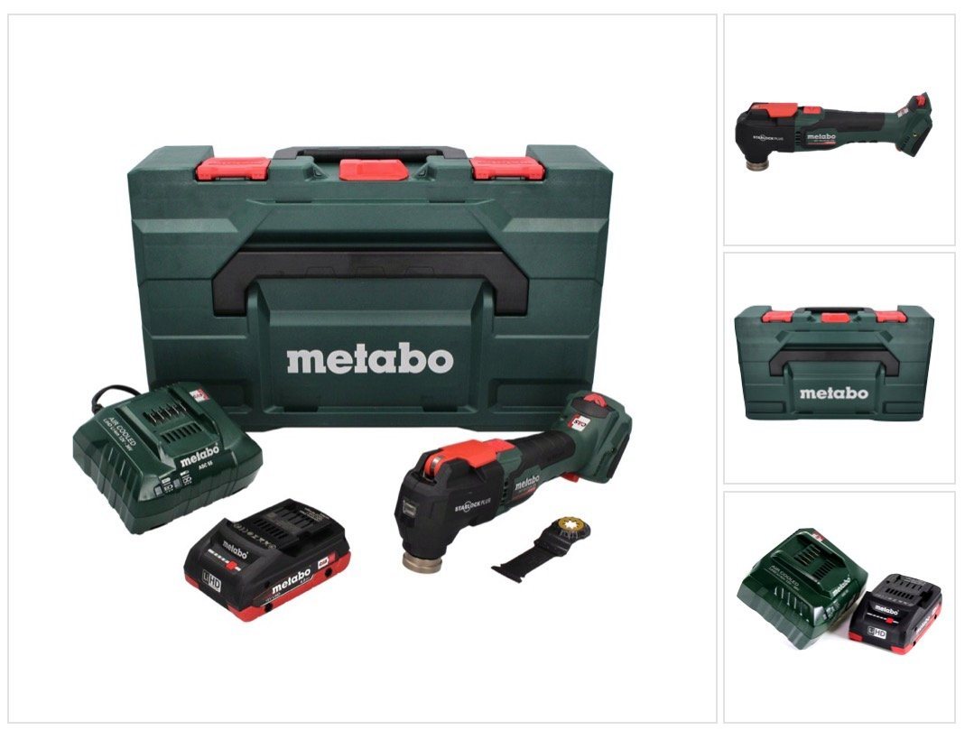 metabo Akku-Multifunktionswerkzeug MT 18 LTX BL QSL Akku Multitool 18 V Brushless Starlock Plus + 1x Akk metabo Akku-Multifunktionswerkzeug MT 18 LTX BL QSL Akku Multitool 18 V Brushless Starlock Plus + 1x Akk von metabo