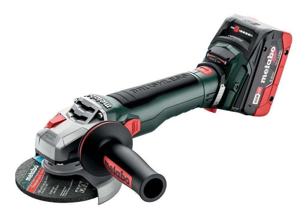 metabo Akku-Winkelschleifer WB 18 LT BL 11-125 Quick, max. 10000 U/min, 2 x 8 Ah LiHD in MetaBox metabo Akku-Winkelschleifer WB 18 LT BL 11-125 Quick, max. 10000 U/min, 2 x 8 Ah LiHD in MetaBox von metabo