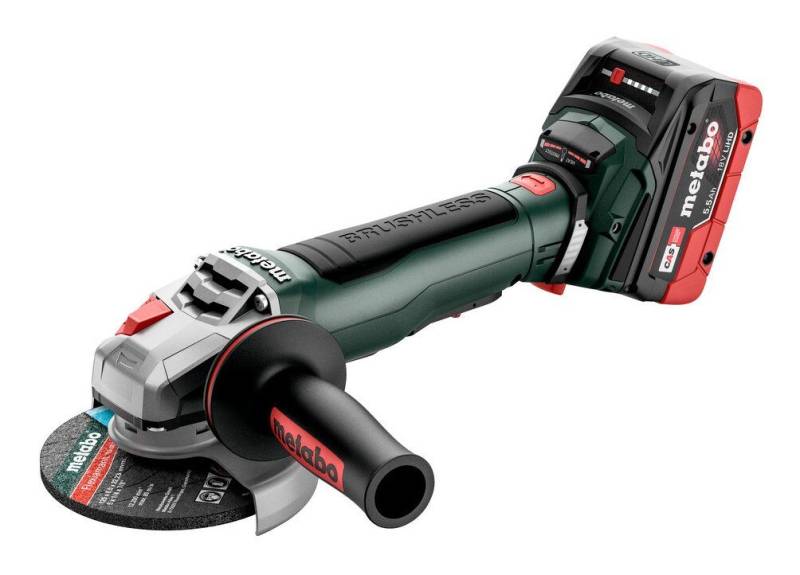 metabo Akku-Winkelschleifer WPB 18 LT BL 11-125 Quick, max. 10000 U/min, 2 x 5,5 Ah LiHD in MetaBox metabo Akku-Winkelschleifer WPB 18 LT BL 11-125 Quick, max. 10000 U/min, 2 x 5,5 Ah LiHD in MetaBox von metabo