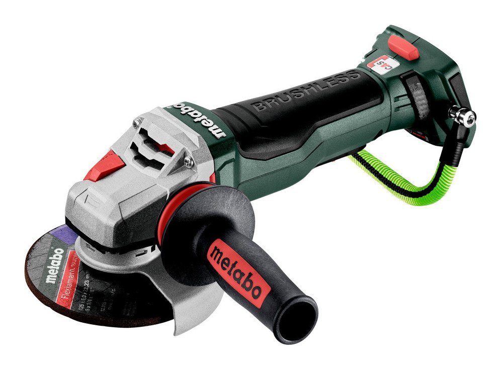 metabo Akku-Winkelschleifer WPBA 18 LTX BL 15-125 Quick, max. 10000 U/min, DS Ohne Akku in metaBox 165 L von metabo