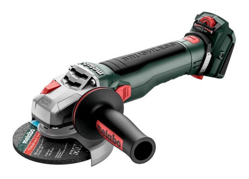metabo Akku-Winkelschleifer WVB 18 LT BL 11-125 Quick, max. 10000 U/min, Ohne Akku in MetaBox von metabo