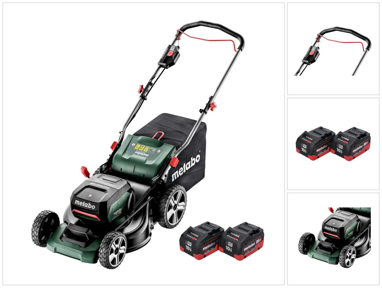 metabo Akkurasenmäher RM 36-18 LTX BL 46 Akku Rasenmäher 36 V (2x 18 V) 46 cm Brushless + von metabo