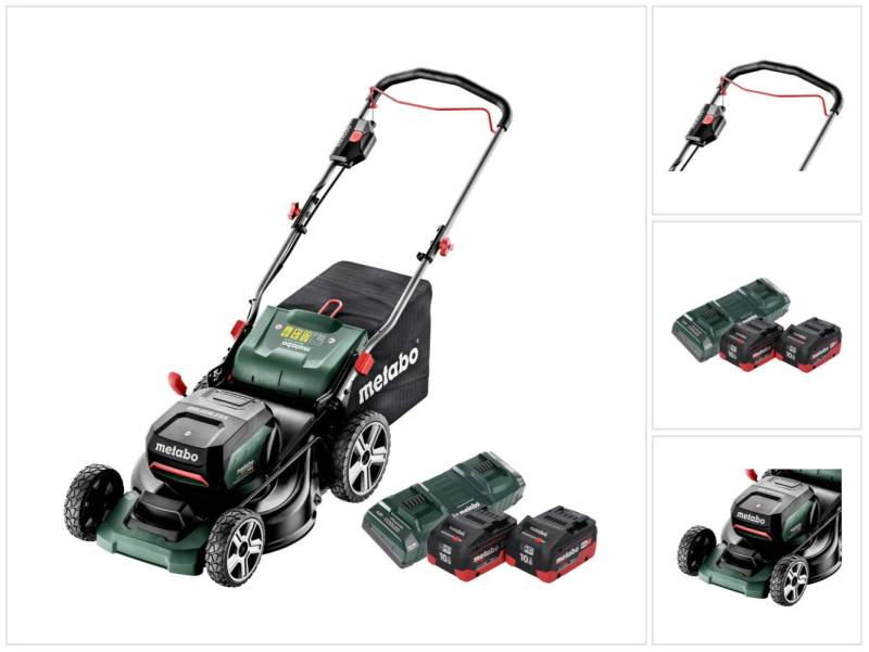 metabo Akkurasenmäher RM 36-18 LTX BL 46 Akku Rasenmäher 36 V (2x 18 V) 46 cm Brushless + von metabo
