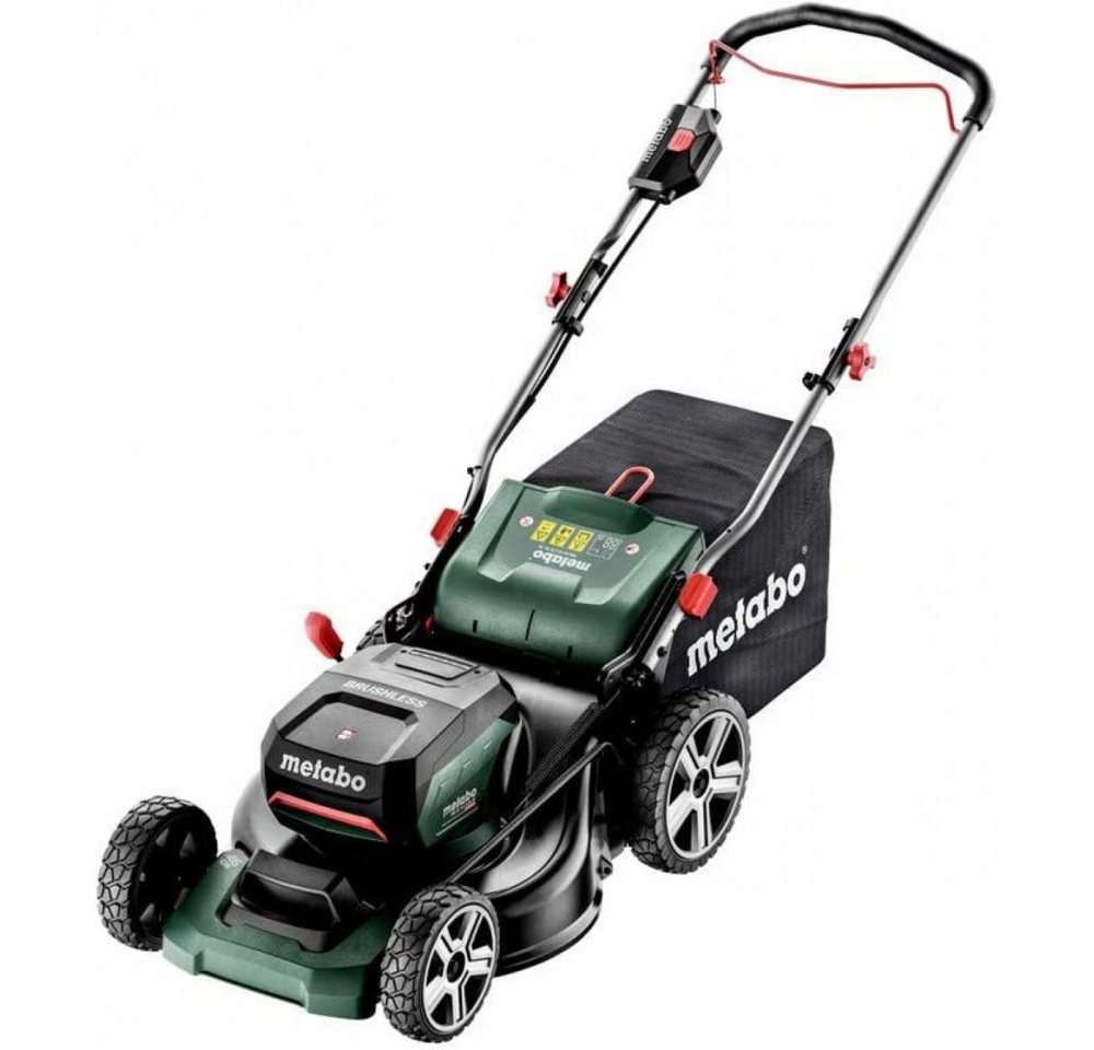 metabo Akkurasenmäher RM 36-18 LTX BL 46 - Akku-Rasenmäher - inkl. 2 Akkus - grün von metabo