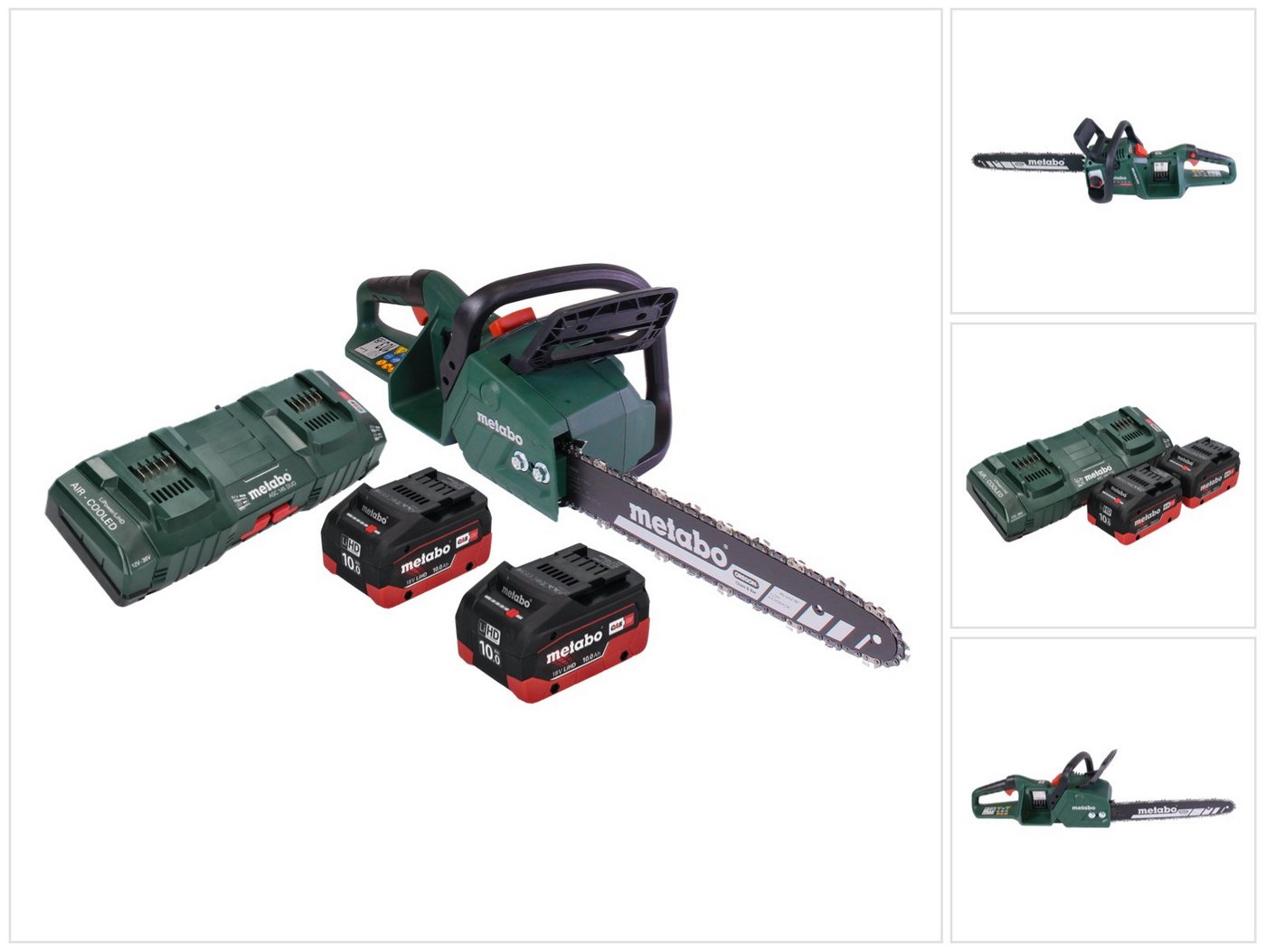 metabo Benzin-Kettensäge MS 36-18 LTX BL 40 Akku Kettensäge 36 V (2x 18 V) 40 cm 22 m/s Brus von metabo