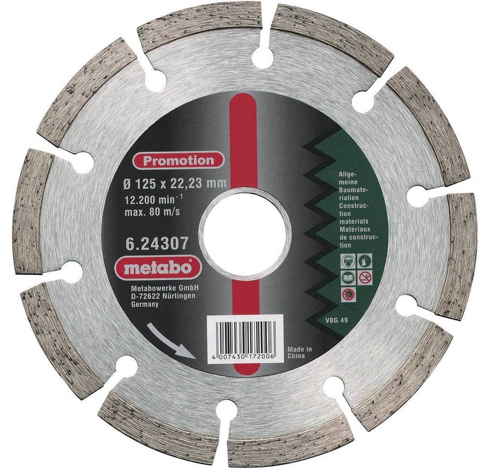 metabo Diamanttrennscheibe Diamanttrennscheibe 624310000 metabo Diamanttrennscheibe Diamanttrennscheibe 624310000 von metabo