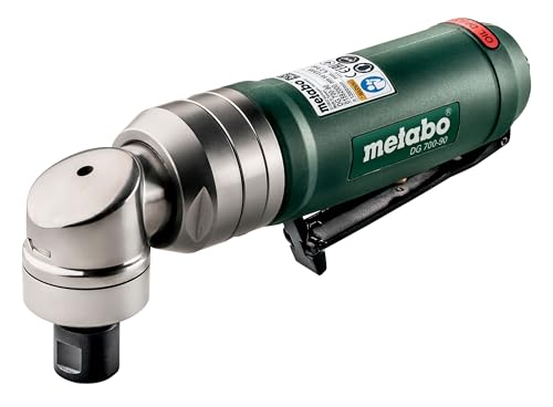 metabo Druckluft-Geradschleifer DG 700-90 - 6,2 bar Arbeitsdruck, 12.000 U/min Drehzahl - Kompakt & leistungsstark für Metallbearbeitung, präzises Schleifen, Gravieren & Fräsen, ergonomisches Design von metabo