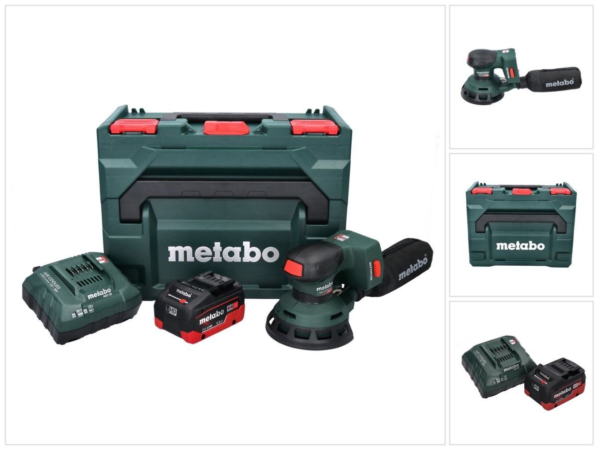 metabo Exzenterschleifer SXA 18 LTX 125 BL Akku Exzenterschleifer 18 V 125 mm Brushless + 1x A von metabo