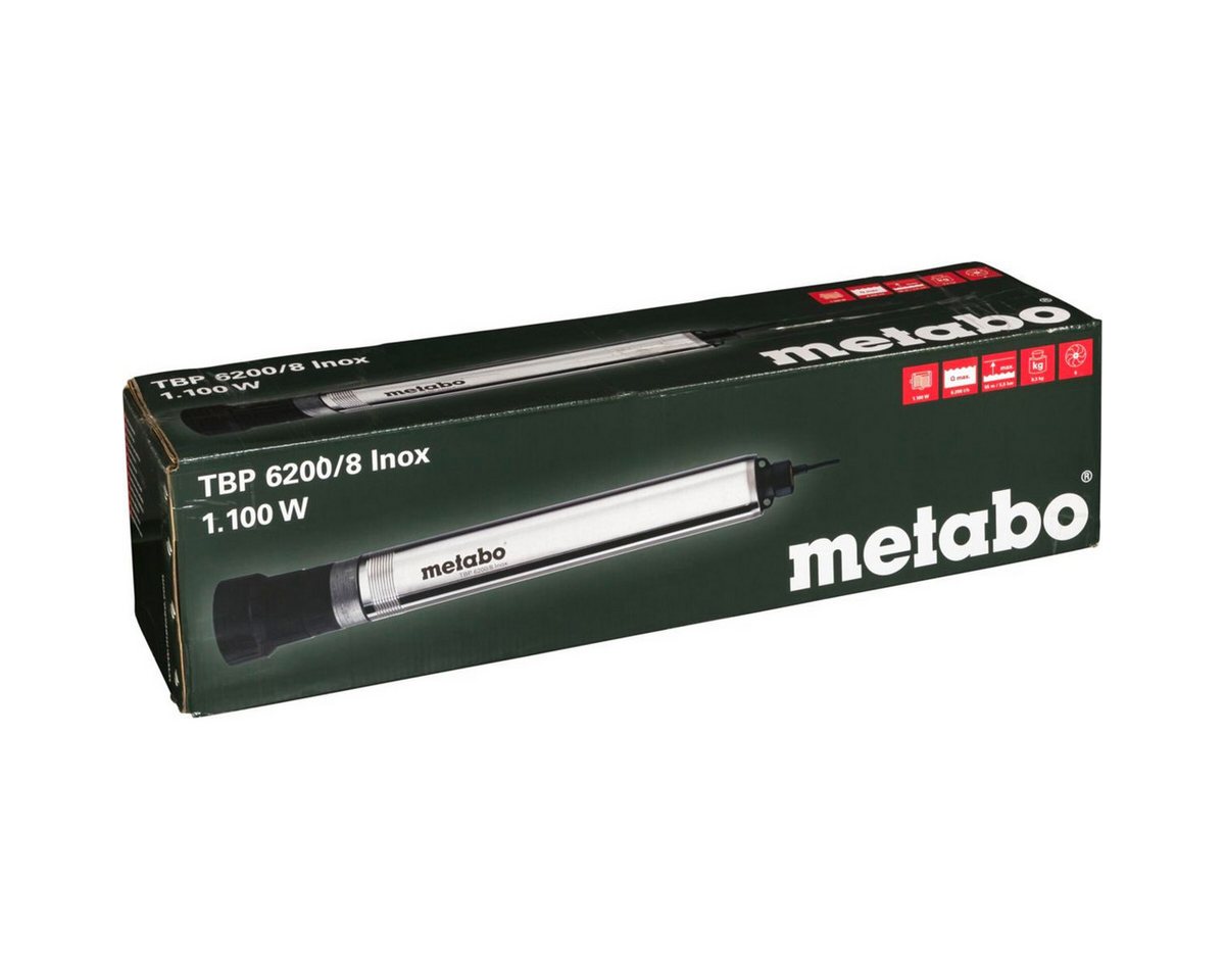 metabo Gartenpumpe TBP 6200/8 INOX Tiefbrunnenpumpe metabo Gartenpumpe TBP 6200/8 INOX Tiefbrunnenpumpe von metabo