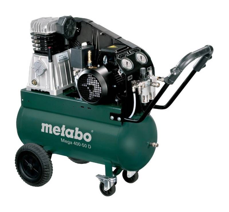 metabo Kompressor Mega 400-50 D, 2200 W, 50 l, Kompressor von metabo