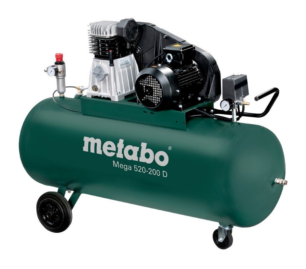metabo Kompressor Mega 520-200 D, 3000 W, 200 l, Kompressor von metabo