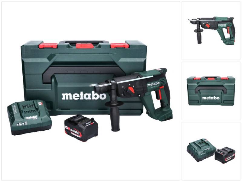 metabo Schlagbohrmaschine KH 18 LTX 24 Akku Kombihammer 18 V 2,1 J SDS plus + 1x Akku 4,0 Ah + von metabo