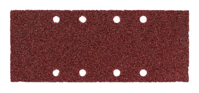 metabo Schleifpapier, (10 Stück), 93 x 230 mm P 180 Holz u. Metall Extra-Qualität gelocht zum Spannen von metabo