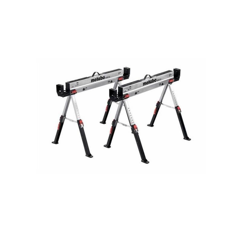 metabo Werkbank Arbeitsbock Set MAB 82, Stahlbock, kompakt von metabo
