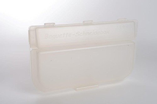 Metakreon Baguette-Schneidebox Brötchen-Schneidebox mit Kunststoff-Messer (Natur) von Metakreon