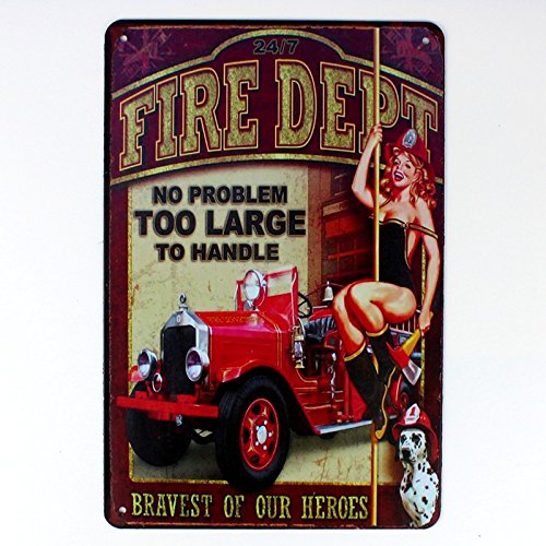 Blechschild im alten Auto-Stil, für Zuhause und Küche, für Bar Café, Garage, Wanddekoration, Retro, Vintage, 20,3 x 30,5 cm von metal tin sign
