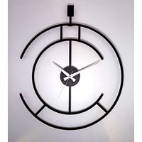 Einzigartige Wanduhr, Stille Schwarze Übergroße Lasergeschnittene Uhr, Geschenk Für Ein Neues Zuhause von metalartbyelegance