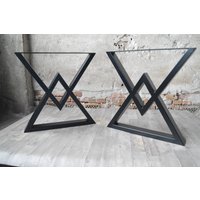 Metallbeine Für Esstisch. Handgefertigte Möbelbeine Aus Der Eu. Premium Stahlbeine. Pied De Tisch. 2Er Set [2Trf84] von metallegscom
