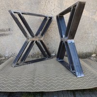 Stahlbeine Für Esstisch Unikat Design, Metall Tischbeine Industrial Style, 2Er Set. Kostenloser Versand [2Cxr80] von metallegscom