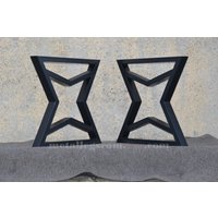 Einzigartige „Star" Design Esstisch Beine Industrie Stil. 2Er Set. 100% Handmade in Eu Mit Premium Stahl. Kostenloser Versand Usa Und [Str84] von metallegscom