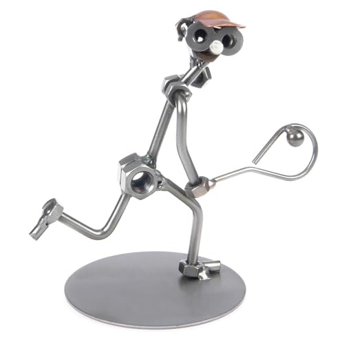 metalman24 Schraubenmännchen Tennis Tennisspieler II - Handarbeit Geschenkidee Metallfigur Metallmännchen Stahlfigur Schraubenmännle - Deko für Büro & Zuhause metalman24 Schraubenmännchen Tennis Tennisspieler II - Handarbeit Geschenkidee Metallfigur Metallmännchen Stahlfigur Schraubenmännle - Deko für Büro & Zuhause von metalman24