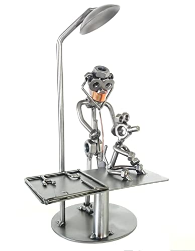 metalman24 Schraubenmännchen TIERARZT Veterinär - Handarbeit Geschenkidee Metallfigur Metallmännchen Stahlfigur Schraubenmännle - Deko für Büro & Zuhause von metalman24
