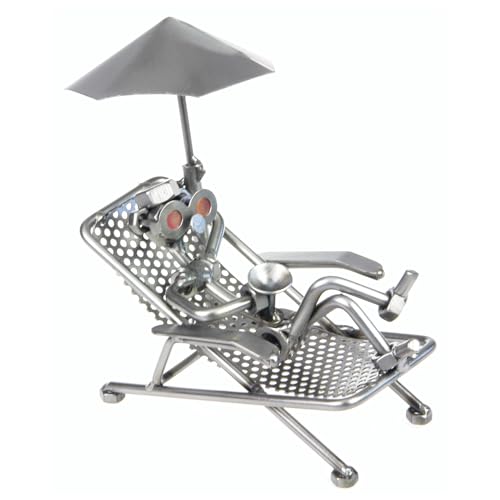 metalman24 Schraubenmännchen Urlauber Freizeit - Handarbeit Geschenkidee Metallfigur Metallmännchen Stahlfigur Schraubenmännle - Deko für Büro & Zuhause metalman24 Schraubenmännchen Urlauber Freizeit - Handarbeit Geschenkidee Metallfigur Metallmännchen Stahlfigur Schraubenmännle - Deko für Büro & Zuhause von metalman24