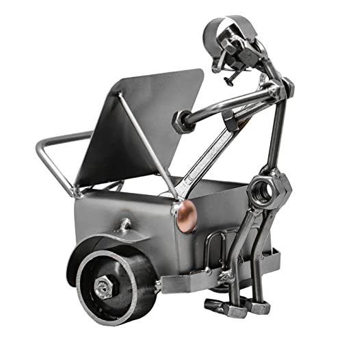 metalman24 Schraubenmännchen Autobastler Automechaniker I Handarbeit I Geschenkidee I Metallfigur I Metallmännchen I Stahlfigur I Schraubenmännle von metalman24