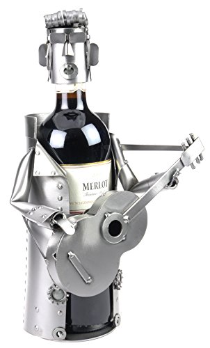 metalman24 Schraubenmännchen King of Rock Elvis WEINFLASCHENHALTER flaschenhalter handgefertigter Weinhalter ausgefallene Geschenkidee von metalman24