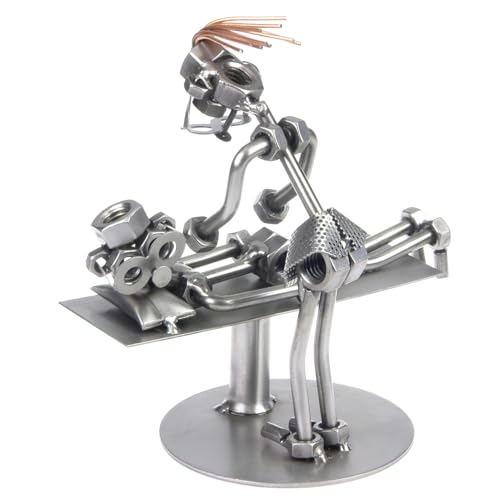 metalman24 Schraubenmännchen Masseurin - Handarbeit Geschenkidee Metallfigur Metallmännchen Stahlfigur Schraubenmännle - Deko für Büro & Zuhause metalman24 Schraubenmännchen Masseurin - Handarbeit Geschenkidee Metallfigur Metallmännchen Stahlfigur Schraubenmännle - Deko für Büro & Zuhause von metalman24
