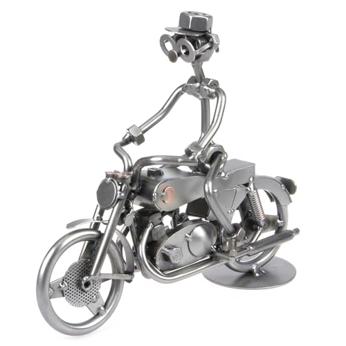 metalman24 Schraubenmännchen Motorrad Motorradfahrer - Handarbeit Geschenkidee Metallfigur Metallmännchen Stahlfigur Schraubenmännle - Deko für Büro & Zuhause metalman24 Schraubenmännchen Motorrad Motorradfahrer - Handarbeit Geschenkidee Metallfigur Metallmännchen Stahlfigur Schraubenmännle - Deko für Büro & Zuhause von metalman24