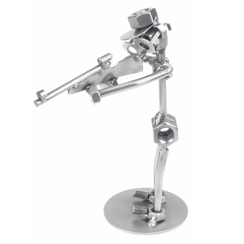 metalman24 Schraubenmännchen SCHÜTZE Gewehr handgefertigte ausgefallene Geschenkidee von metalman24