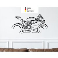 Panigale 1299 2016 Motorrad Silhouette Wandkunst, Metall Geschenk, Dekor von metalxcar