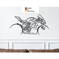 Panigale V4Sp Motorrad Silhouette Wandkunst, Metall Geschenk, Motorraddekor von metalxcar