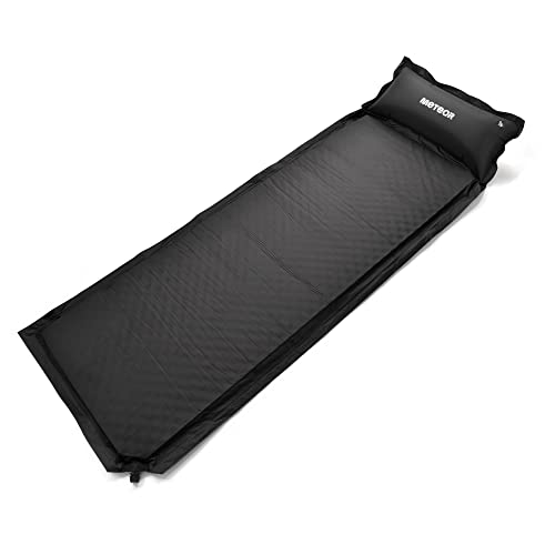 Isomatte Camping Matratze Ultraleicht und bequem Luftmatratze mit Kissen Polster - zum Wandern Reisen Dank kompaktem und langlebigem Design wasserdicht robust Aufblasbare Schlafmatte für Outdoor von meteor