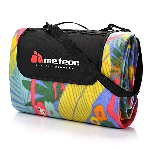 meteor Extra Large 200 x 220 XXL Picknickdecke Outdoor stranddecke wasserdichte sanddichte tolle Picknick-Matte Fleece Draussen Decken groß Camping-Decke Matte Thermo isoliert von meteor