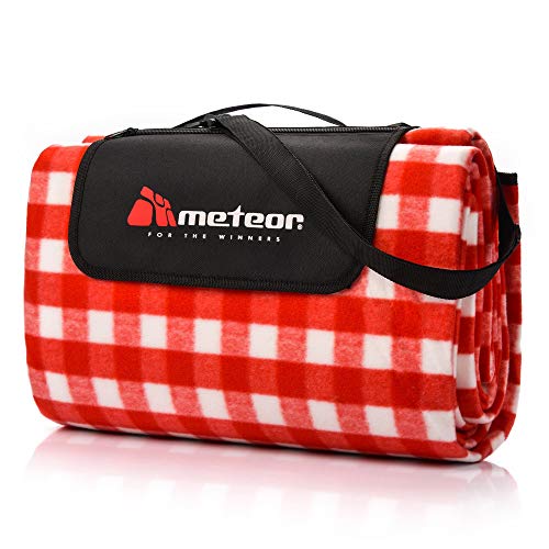 meteor Extra Large 200 x 220 XXL Picknickdecke Outdoor stranddecke wasserdichte sanddichte tolle Picknick-Matte Fleece Draussen Decken groß Camping-Decke Matte Thermo isoliert von meteor