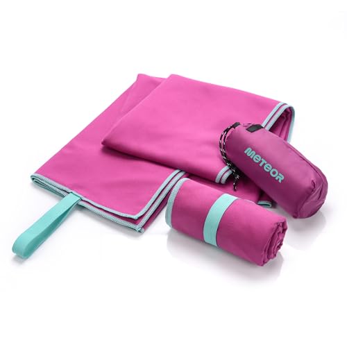 Meteor Sport Handtuch - Ultra Leicht Microfaser, Saugfähig für Fitness, Reise, Sauna, Bad und Strand - L XL XXL Größen, 9 Farben von meteor
