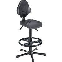 meychair XXL Arbeitsdrehstuhl W13-25-H-PU-FR3 schwarz von meychair