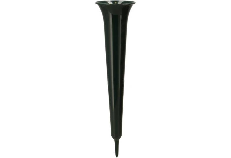 meytrade Bodenvase Steckvase,extra lang und schmal Grabvase 32cm für Tulpen oder Rosen (frostfest), lange & morderne Ausführung mit Erdspieß von meytrade