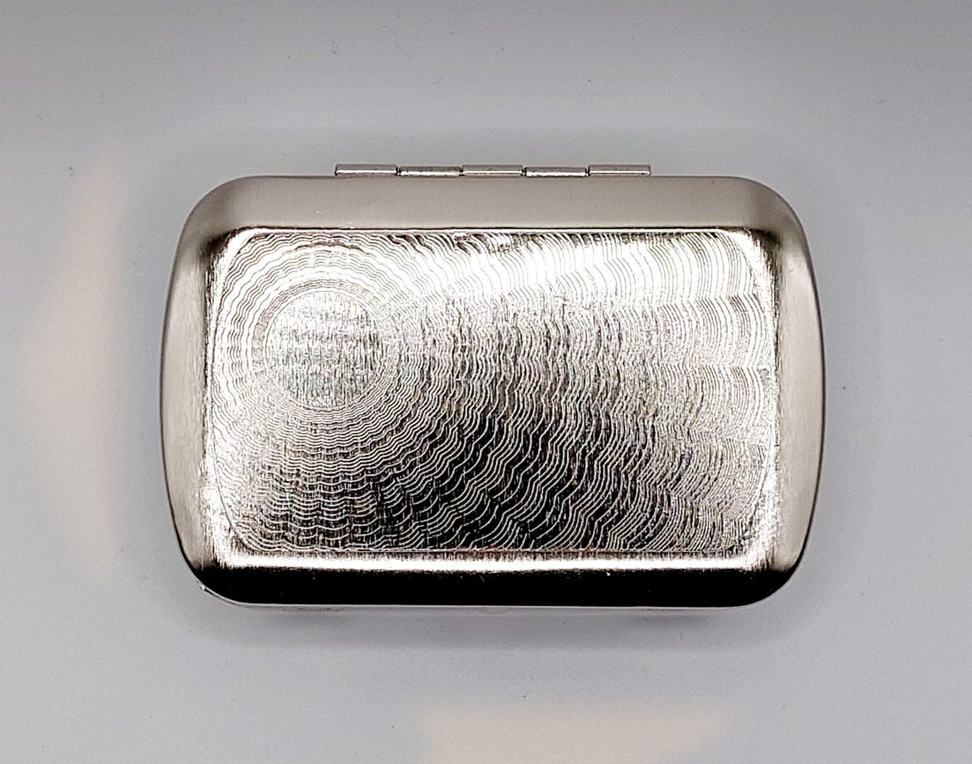meytrade Dose Tabakdose Sonne aus Metal Dreherdose mit Clip ca. 8,5x5,5cm, Aufbewahrungsbox von meytrade