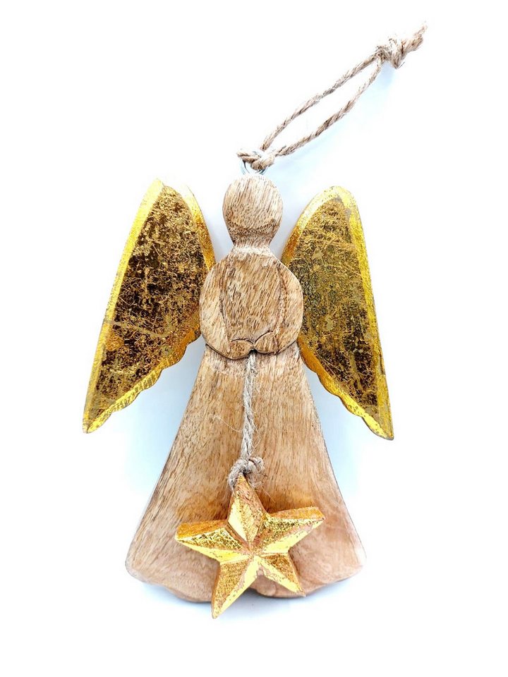 meytrade Engelfigur großer Weihnachtsengel aus Mangoholz, Schutzengel, Glücksbringer, Weihnachtsengel ca 17cm meytrade Engelfigur großer Weihnachtsengel aus Mangoholz, Schutzengel, Glücksbringer, Weihnachtsengel ca 17cm von meytrade