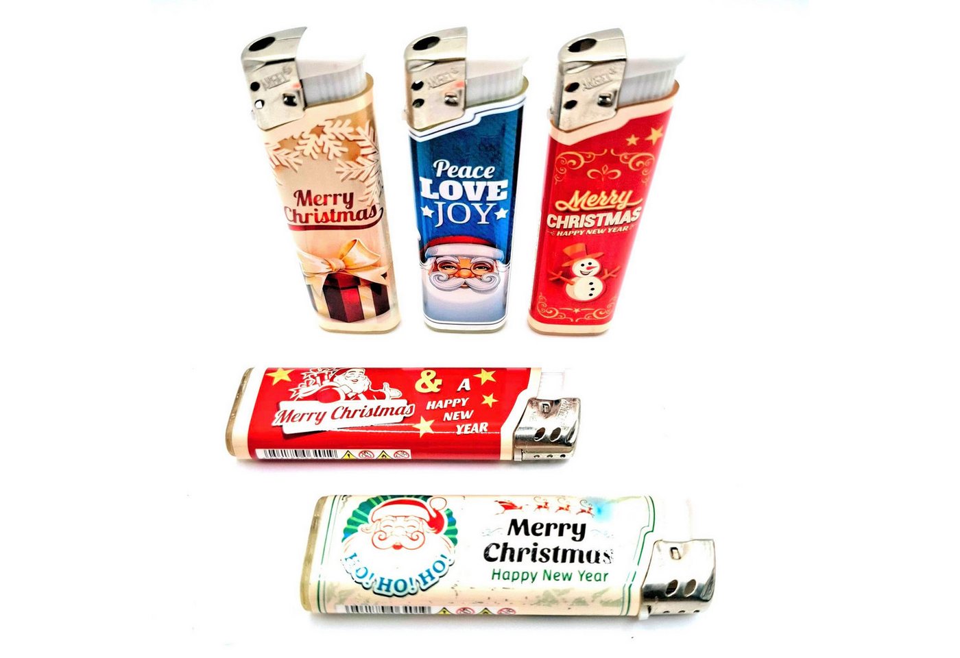 meytrade Feuerzeug vintage, retro Design für Weihnachten & Adventszeit 5 Stück im Set, merry Christmas vintage Feuerzeuge im 5er Set meytrade Feuerzeug vintage, retro Design für Weihnachten & Adventszeit 5 Stück im Set, merry Christmas vintage Feuerzeuge im 5er Set von meytrade