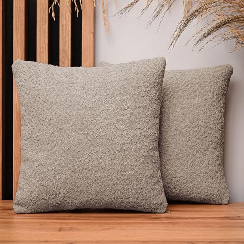 2er Set Kissenbezug 35x35 cm Cappucino rechteck - aus Chenille-Stoff, mit Reißverschluss - dekorative Kissenbezüge für Kissen 35x35 für Sofa, Deko Schlafzimmer, Deko Wohnzimmer 2er Set Kissenbezug 35x35 cm Cappucino rechteck - aus Chenille-Stoff, mit Reißverschluss - dekorative Kissenbezüge für Kissen 35x35 für Sofa, Deko Schlafzimmer, Deko Wohnzimmer von MG Design