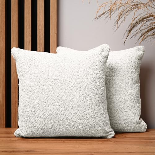 mg design 2er Set Kissenbezug 40x40 cm Creme quadratisch - aus Chenille-Stoff, mit Reißverschluss - dekorative Kissenbezüge für Kissen 40x40 für Sofa, Deko Schlafzimmer, Deko Wohnzimmer mg design 2er Set Kissenbezug 40x40 cm Creme quadratisch - aus Chenille-Stoff, mit Reißverschluss - dekorative Kissenbezüge für Kissen 40x40 für Sofa, Deko Schlafzimmer, Deko Wohnzimmer von mg design