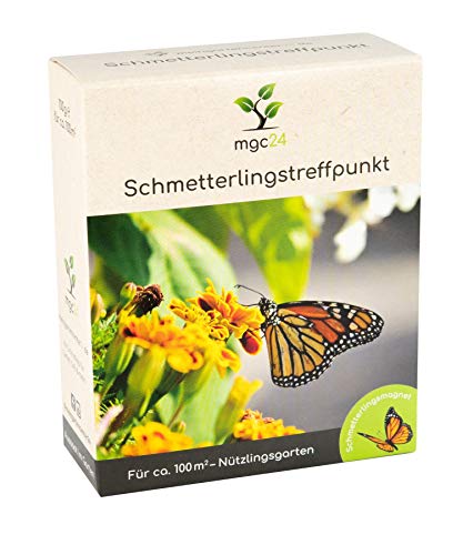 mgc24® Schmetterlingstreffpunkt - Blumenmischung für Schmetterlinge ein- & mehrjährig 100g für 100m² von mgc24