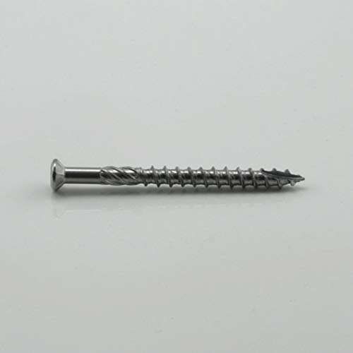 5 x 60 mm Edelstahl C1 Terrassenschrauben gehärtet Torx TX 25, Cutspitze 200-1000 Stück wählbar (500) von mgn-store